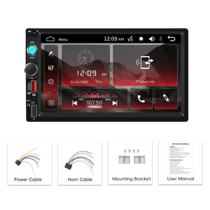Radio para Auto Podofo 2 Din de 7'' con Pantalla Táctil Capacitiva, Enlace Telefónico, BT, FM, EQ, Carga USB, Venta al por Mayor de Fábrica - Product Image 6