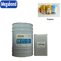 Adhésif polyuréthane bi-composant Megabond à haute adhérence pour tôle, métal composite, PET, VMPET, film laser arc-en-ciel et autres matériaux