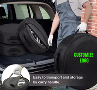 Juego de 4 Fundas Protectoras para Neumáticos de Autocaravanas de 24-26 Pulgadas, Impermeables, para Lluvia y Nieve, para Remolques, Camionetas, SUV y Automóviles