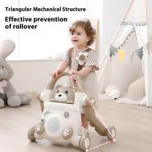 3-इन-1 मल्टीफंक्शनल प्लास्टिक वॉकर बेबी एंटी-रोलोवर ओ-आकार की पैर की खिलौना कार - Product Image 5