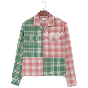 メンズ高級プリントドレスシャツ、マンダリンカラー、カジュアルシャツ、フィットタイプ、パーティー、結婚式、クラブ、社交、高品質 - Product Image 1