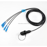 SC LC TPU Cable de fibra óptica Conector HXB MIL-DTL-83526 Tyco Pro Beam Jr Stratos HMA Fibreco Antena Conector de haz expandido