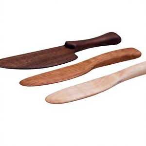 Cuchillo para Queso en Forma de Hacha de Madera, Diseño Moderno y Minimalista Ecológico, Acabado Espejo, Cuchara para Untar Mantequilla para Bodas - Product Image 4