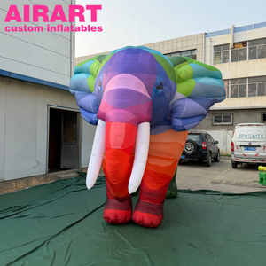 Elefante Gonfiabile Colorato, Animale Gonfiabile a Forma di Elefante per Attività Estive - Product Image 4