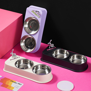 Hot Selling Pet Feeder Easy to Clean Cat <strong>Bowl</strong> Water Fountain Stainless Steel Dog <strong>Bowl</strong> - Product Image 1