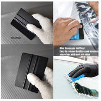 Raclette d'installation de film vinyle pour voiture, outil de pose de film carbone, raclette pour film teinté automobile, raclette en feutre de laine pour voiture domestique