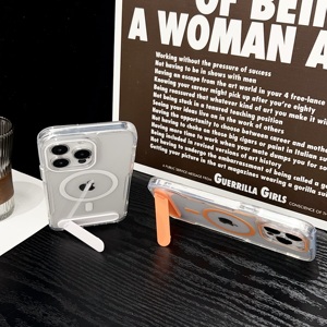 <span class=keywords><strong>Coque</strong></span> de téléphone transparente avec protection d'objectif magnétique, très vendue, pour iPhone 17Air 16 15 14Pro Max, antichoc, dos transparent - Product Image 6