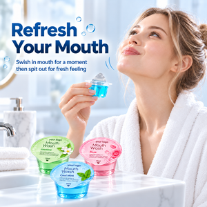 Bain de bouche en gelée tendance, format poche, longue durée, haleine fraîche, essentiel pour les rendez-vous, scellé, à déchirer, 3 saveurs florales - Product Image 4