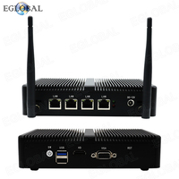 Mini PC Firewall Pfsense con 4 Puertos LAN, Procesador Quad Core Celeron J1900, AES-NI, Función Wake-On-LAN, PXE, RTC, Router Portátil