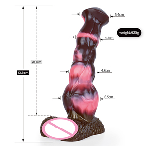 Grote Fantasie Dier Dildo Volwassen Seksspeeltje Fantasie Lange Hond Paard Dildo Voor Vrouwen Mannen Cadeau - Product Image 3