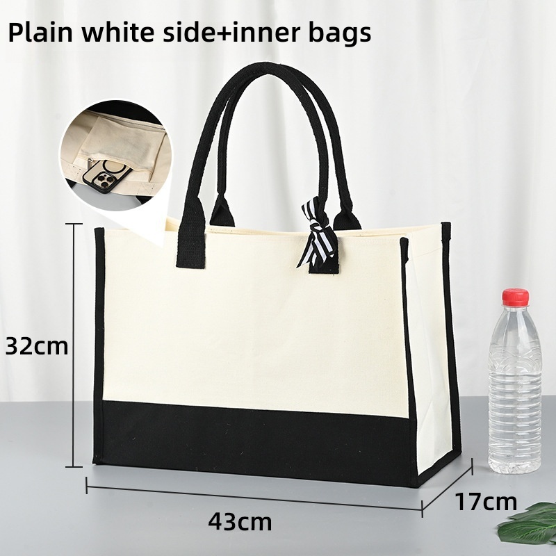 Sac fourre-tout - Côté blanc + sac intérieur