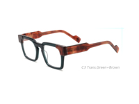Lunettes carrées à monture épaisse polyvalentes au quotidien, monture simple en acétate, lunettes confortables pour hommes