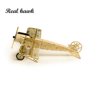 Modèle d'<span class=keywords><strong>avion</strong></span> en bois de <span class=keywords><strong>balsa</strong></span> découpé au <span class=keywords><strong>laser</strong></span> AD, Fokker-E, <span class=keywords><strong>kit</strong></span> de construction artisanal en bois, puzzle en bois 3D à assembler soi-même - Product Image 4