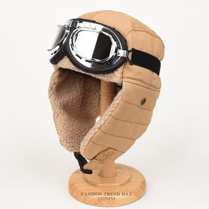 Toptan <span class=keywords><strong>Pilot</strong></span> kap erkekler ve kadınlar kış bisiklet kulak koruyucu bisiklet kulaklığı Trapper şapka rus şapkalar ile cam - Product Image 4