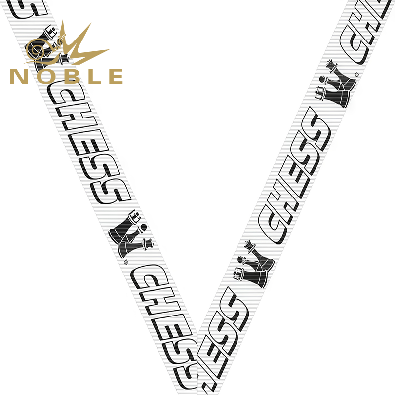 New Arrival Sport Champion Torch Neck Ribbon with Clips Decorative Satin Gift Ribbon for Competition Medals Image 3
