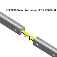 Rail de guidage linéaire HGR20 Grade P 100 6000mm, Bloc coulissant HGH20CA HGW20CC à bride carrée, Kit pour machine de fraisage CNC