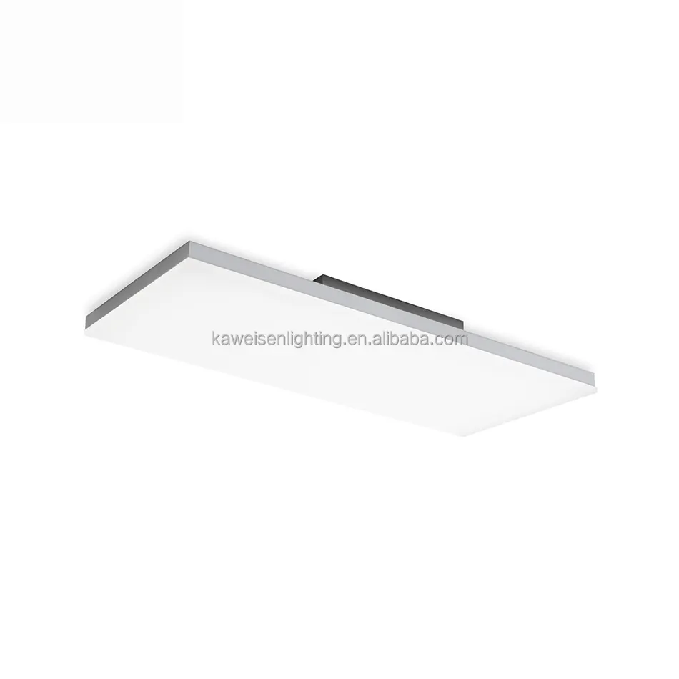 Lampada da soffitto rettangolare intelligente SMD ad alta luminosità CE ROHS 72W montata su superficie 3CCT 60x120cm pannello LED piatto sottile senza cornice