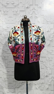 Chaqueta corta Tie Dye Suzani TNT para mujer, estilo bohemio, gitano, Crewel, ideal para festivales, regalo especial. - Product Image 2
