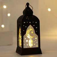Nicro gros moyen-orient Ramadan suspendu lune étoile Temple islamique musulman en plastique décoration Eid Mubarak électrique veilleuse