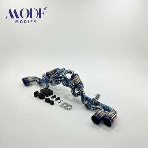 Système d'échappement professionnel en titane de haute performance pour <span class=keywords><strong>Ferrari</strong></span> F430 4.3L avec commande de soupape pneumatique, embouts légers - Product Image 4