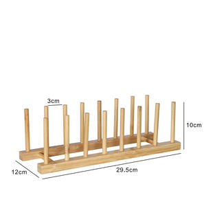 Soporte organizador <span class=keywords><strong>de</strong></span> bambú para <span class=keywords><strong>platos</strong></span>, cuencos, tazas, libros, tapas <span class=keywords><strong>de</strong></span> ollas, tablas <span class=keywords><strong>de</strong></span> cortar, escurreplatos y accesorios <span class=keywords><strong>de</strong></span> cocina - Product Image 6