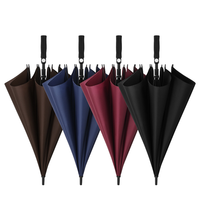 Meilleur parapluie de golf droit automatique coupe-vent à double capot ventilé, personnalisable avec logo, vente en gros