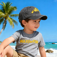 Topi Visor Anak Bahan Katun Bersulam, Laris Manis, Model Lintas Batas, Bergaris, Bernapas, Unisex, Pinggiran Melengkung, Snapback, Pelindung Matahari