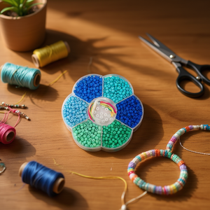 Set di Perline ILAN 10x10cm Colori Assortiti per Lavori Artigianali - Product Image 2