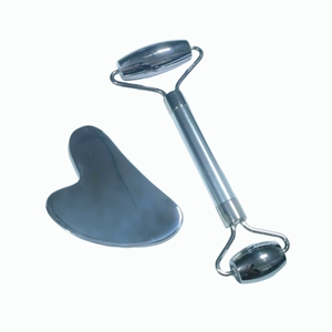 metal guasha board and face <b>roller</b> massager Skin Care Tool OEM - Product Image 2