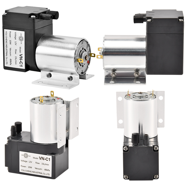 YCZX VN-C2 Mini Diaphragm Vacuum Pump 12V Portable Electric DC Air Compressor for Industrial Equipment Use High Quality