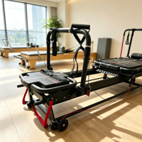 Reformer de Pilates Commercial, Équipement de Pilates pour la Correction de la Posture, Idéal pour les Studios de Yoga et les Salles de Fitness