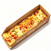 Boîte à pizza rectangulaire isotherme en carton écologique, impression personnalisée pour restaurant de pizzas, vente en gros