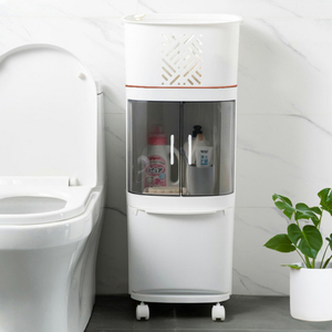 Armoire <span class=keywords><strong>de</strong></span> <span class=keywords><strong>rangement</strong></span> <span class=keywords><strong>de</strong></span> cuisine en plastique, tiroirs transparents renforcés, stable - Product Image 5