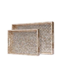 Lujo Moderno Hermoso Nuevo Producto Madre de Perla Seashell Bandeja Homeware Artesanía - Product Image 6
