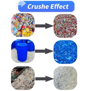 Nuova Macchina Trituratrice ad Alta Efficienza per Riciclaggio Bottiglie di Plastica, Prezzo Competitivo, Trituratore per Fusti/Cesti/Sacchi/Pellicole - Product Image 4