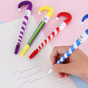 Mignon noël père noël noël bonhomme de neige en céramique <span class=keywords><strong>stylo</strong></span> à bille béquilles <span class=keywords><strong>stylo</strong></span> à bille pour bureau école papeterie - Product Image 1