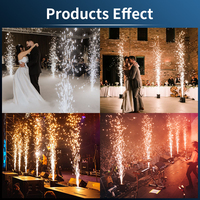 Mini Machine à Étincelles Froides Haut de Gamme Effets Spéciaux Magiques Jet Fontaine Dorée pour Scène de Mariage Intérieure et DJ