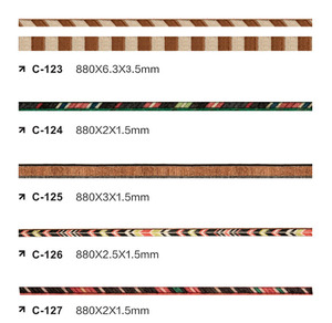 Tira de ribete de madera colorida personalizada para guitarra, purfling para piezas de guitarra acústica, clásica, ukelele y mandolina, marca <span class=keywords><strong>Dami</strong></span> - Product Image 4
