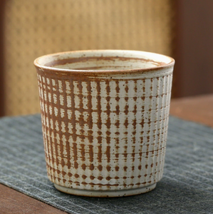 Taza de Café de Cerámica Japonesa Retro Simple sin Asa, Taza de Agua de Cerámica Rústica para el Hogar, Restaurantes y Comidas en Solitario - Product Image 4