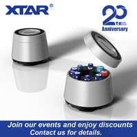 Boîtier de chargeur de piles intelligent XTAR à 8 emplacements pour piles rechargeables AA AAA 1,5 V Li-ion et 1,2 V Ni-MH, boîte de rangement USB-C