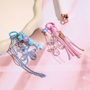 Hot Selling Balloon Dog Keychain Bow <b>Letter</b> Bead Hanging Decoration Sweet Hanging Rope Backpack Accessories Keychain Pendant - Product Image 1