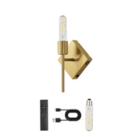 Lampe murale sans fil alimentée par batterie rechargeable, adaptée aux salons, aux têtes de lit de chambre à coucher, commande tactile et à distance
