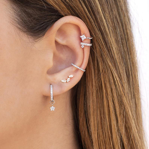 ROXI Boucles d'oreilles tendance en argent sterling S925 avec zircon œil de cheval sauvage pour femmes - Product Image 6