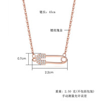 Nouveau Collier Chaîne Tendance pour Femme, Pendentif Zircon Creux en Cuivre, Style Sportif Bambou, Design Personnalisé avec Broche