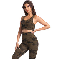 Ensemble de sport tendance sans couture, effet push-up, très élastique, avec short de yoga effet lifting pêche, anti-transpiration pour la gym