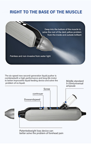 Painless Non-invasive Meso Water Light <strong>Gun</strong> <strong>Mesotherapy</strong> <strong>Gun</strong> 6-Speed Facial Beauty Machine Salon Home Use Professional Grade LED - Product Image 2