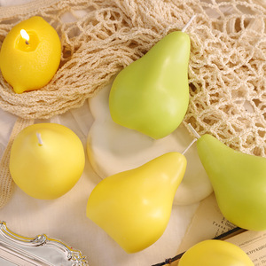 Realistic Fruit Shaped Scented <strong>Candle</strong> <strong>Tomato</strong> Strawberry Orange Avocado Pear Decorative <strong>Candle</strong> - Product Image 6