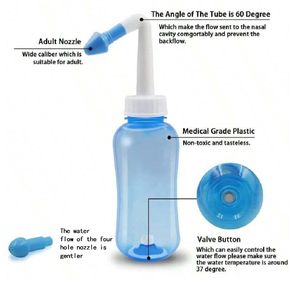 ขวดระบบทำความสะอาด<span class=keywords><strong>จมูก</strong></span>ขนาด300มล. 500มล. น้ำล้างจมูกน้ำเกลือล้างจมูกเด็กล้างด้วยมือแบบล้างด้วยมือ<span class=keywords><strong>สำหรับ</strong></span>ผู้ใหญ่เด็ก - Product Image 3