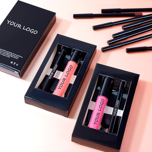 ชุดลิปสติกลิปไลเนอร์แบบด้านติดทนนานหลายสีติดฉลากส่วนตัวดีไซน์ใหม่เครื่องสำอางลิปสติกลิปสติกลิปไลเนอร์ - Product Image 4