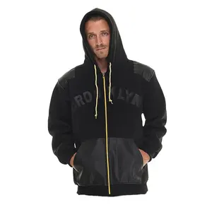 custom hoodie manufacturer long sleeve surf robe with inside fleece lining man bleached sublimation hoodies